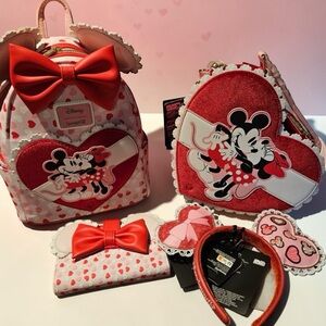Loungefly Disney Mickey & Minnie Valentine's Day Ears Scented Bundle of 4